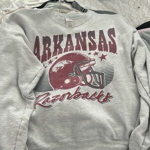 arkansas razorbacks crewneck